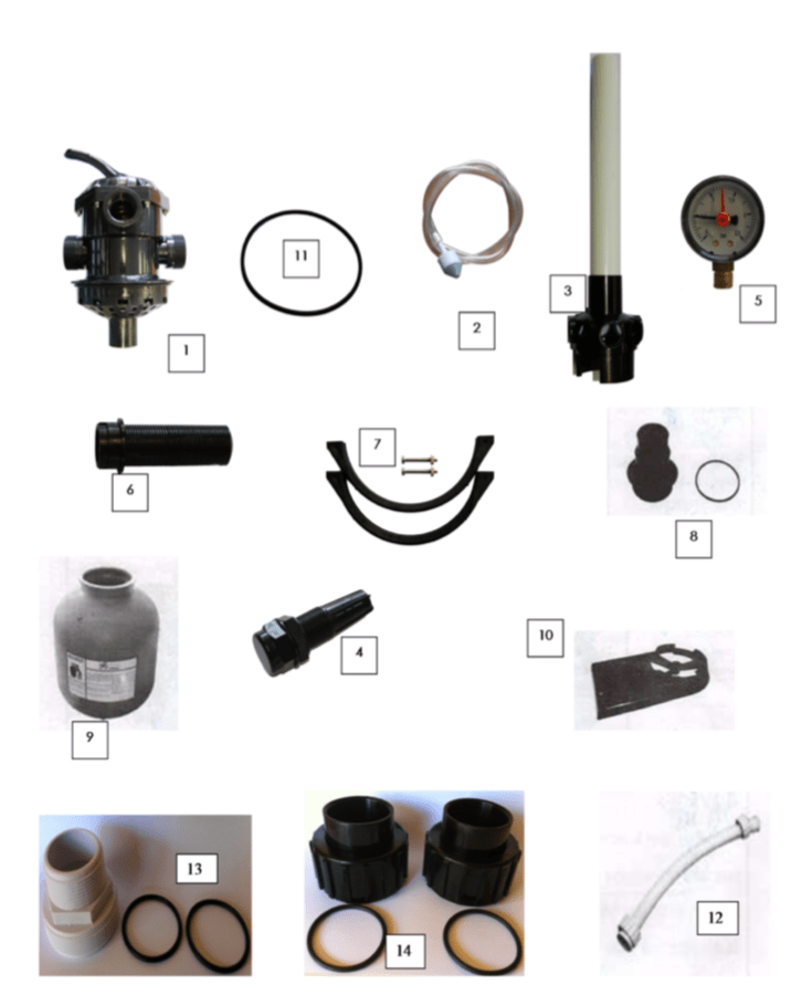 Bride De Serrage Et Visserie Ubbink Pour Filtre A Sable PoolFilter 400 500 Et 600 Mm