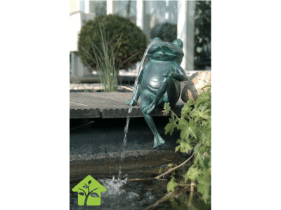 Grenouille assise - H 20,5 cm