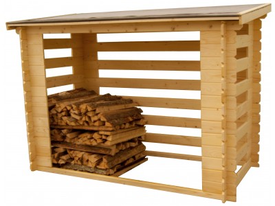 Abri buches 236 x 119 x 167 cm en bois fabrication Europe Garantie 2 ans HABRITA FORESTA