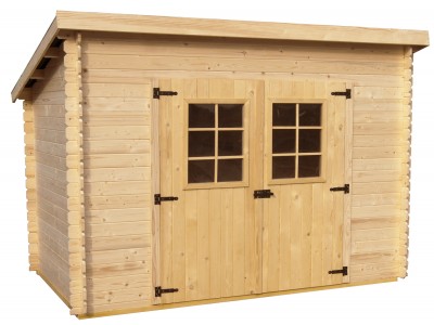 Abri de jardin 6,04 m2 en bois massif sans plancher Dim 304 x 198 x 200 cm HABRITA FORESTA