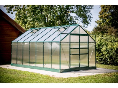 Serre jardin 10,37m2 structure aluminium couleur verte,SR 4224J