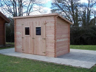 Abri de jardin 4,06 m2 DALMART 304 x 171 x 216 cm en bois douglas fabrication Française Garantie 5 ans HABRITA FORESTA