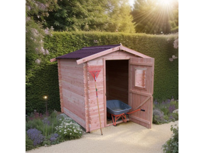 Abri de jardin 3,24 m2 DUBLIN 210 x 204 x 220 cm en bois douglas fabrication Française Garantie 5 ans HABRITA FORESTA