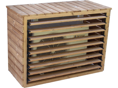 Cache climatiseur 132 x 58 x 98 cm et pompe à chaleur en bois épicéa traité THT HABRITA FORESTA