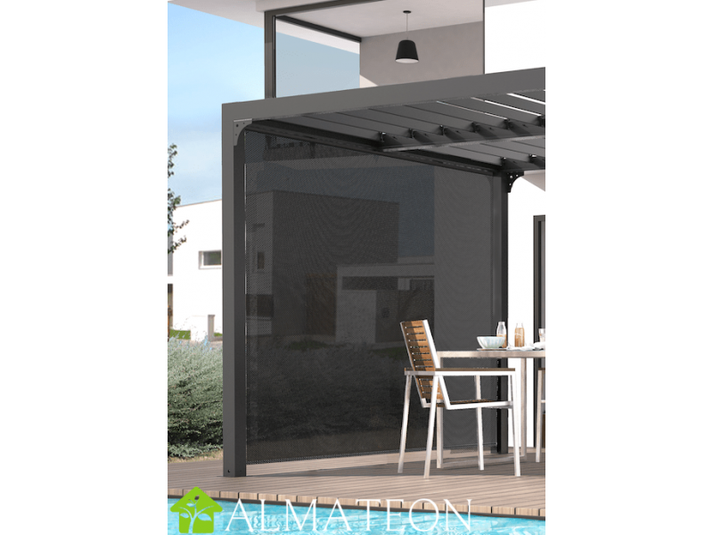 rideau plastique transparent pour pergola