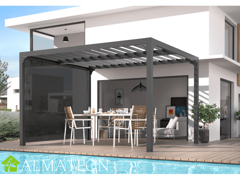 rideau plastique transparent pour pergola