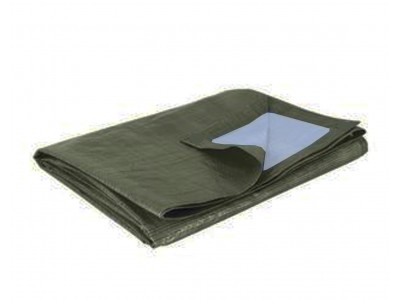 Bâche de protection bicolore vert foncé 195 gr/m2 pour AT 3061