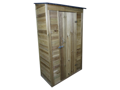 Armoire de jardin 54 x 112 x 185 cm en bois traité autoclave avec plancher HABRITA FORESTA