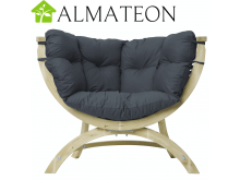 DESTOCKAGE fauteuil en bois SIENA UNO coloris anthracite fabrication Européenne Garantie 2 ans AMAZONAS