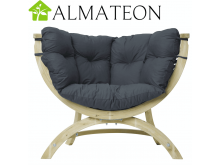 Fauteuil en bois SIENA UNO coloris anthracite fabrication Européenne Garantie 2 ans AMAZONAS