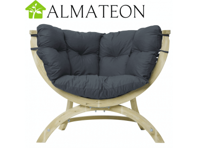 DESTOCKAGE fauteuil en bois SIENA UNO coloris anthracite fabrication Européenne Garantie 2 ans AMAZONAS