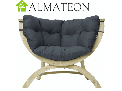 Fauteuil en bois SIENA UNO coloris anthracite fabrication Européenne Garantie 2 ans AMAZONAS