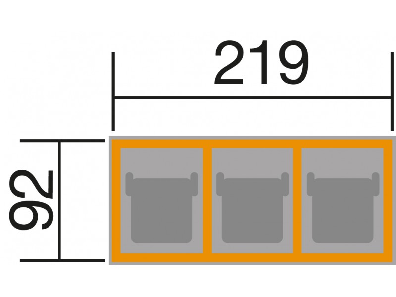 Meuble en bois 3 en 1 : Range / Cache Poubelle , Plan de Travail et 3  Tiroirs Meuble en bois 3 …