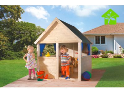 Maisonnette de jeu pour enfants en bois WEKA