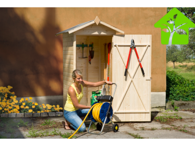 Armoire de jardin 196 x 83 x 85 cm en bois massif Garantie 5 ans WEKA OLG