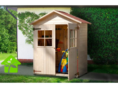 Armoire de jardin 216 x 163 x 87 cm e bois massif Garantie 5 ans WEKA OLG