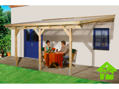 Toit terrasse en bois de 8 m2 imprégnée autoclave, taille 2