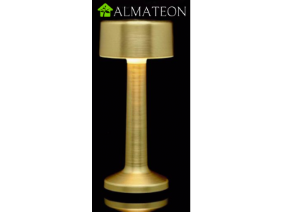 Lampe de table à LED CYLINDRIQUE OR IMAGILIGHTS sans fil avec chargement direct