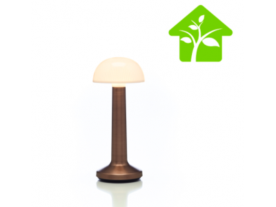 Lampe de table à LED DOME SABLE BRONZE IMAGILIGHTS sans fil avec chargement direct