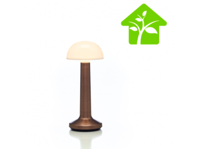 Kit complet ECO votre lampe de table à LED DOME SABLE BRONZE IMAGILIGHTS sans fil avec chargement direct