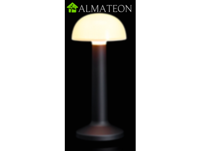 Kit complet ECO votre lampe de table à LED DOME SABLE NOIR IMAGILIGHTS sans fil avec chargement direct
