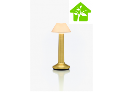 Kit complet ECO votre lampe de table à LED CONIQUE SABLE OR IMAGILIGHTS sans fil avec chargement direct