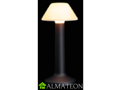 Lampe de table à LED CONIQUE SABLE NOIR IMAGILIGHTS sans fil avec chargement direct