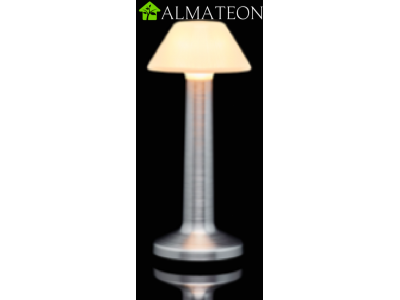 Lampe de table à LED CONIQUE SABLE ALUMINIUM IMAGILIGHTS sans fil avec chargement direct