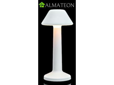 Lampe de table à LED CONIQUE BLANC IMAGILIGHTS sans fil avec chargement direct