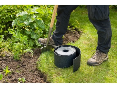 DESTOCKAGE Bordure coloris noir 10M x H15 cm ep 3mm multi usage idéale petit jardinet NATURE