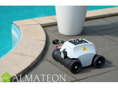 Robot Ubbink nettoyeur fond de piscines, automatique et sans fil, 50 m2 maximum modèle CLEAN Accu S