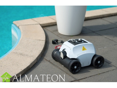 PROMO Robot Ubbink nettoyeur fond de piscines, automatique et sans fil, 50 m2 maximum modèle CLEAN Accu S