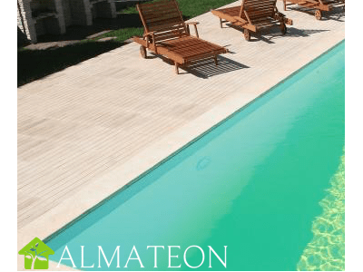 Liner coloris beige pour votre piscine rectangulaire AZURA 350 x 505 cm