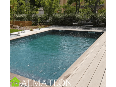 Liner coloris gris pour votre piscine rectangulaire LINEA 500 x 800 cm