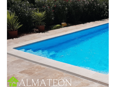 Liner UBBINK coloris bleu pour votre piscine rectangulaire URBAN POOL 250 x 450 cm