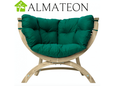 Fauteuil en bois SIENA UNO coloris verde fabrication Européenne Garantie 2 ans AMAZONAS