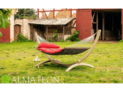 Fat hammock le hamac XXL réversible AMAZONAS, coloris rouge / anthracite