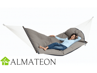 Hamac XXL réversible et imperméable Fat Hammock AMAZONAS, vendu seul, Coloris Taupe / Anthracite