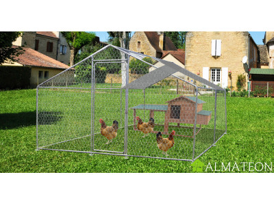 Enclos parc grillagé pour animaux 6 m2 2 x 3 m