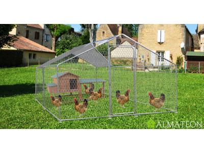 Enclos parc grillagé pour animaux 12 m2 3 x 4 m