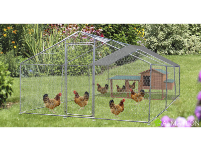 Enclos parc grillagé pour animaux 18 m2 3 x 6 m