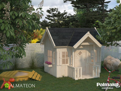 Maisonnette de jeu JENNIE PALMAKO finition bois naturel, 3,6 m2