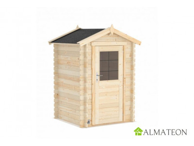 Abri de jardin 1,6 m2 JUNO 170 x 151 x 220 cm en bois épicéa coloris naturel Garantie 2 ans FOREST STYLE