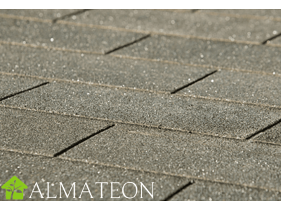 Bardeaux de toit shingles rectangulaires 3m2 coloris anthracite WEKA