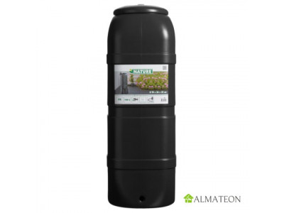 PROMO récupérateur d'eau mural avec couvercle et robinet 250 L noir UBBINK  - ALMATEON