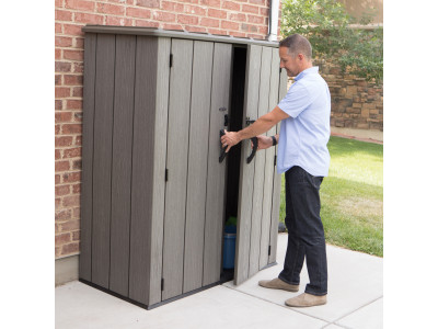 Armoire de rangement 1,94m3 résine imitation bois LIFETIME
