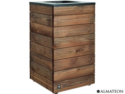 Bac à fleurs design en bois Collector de 63L et de 76 cm de hauteur Bac à fleurs design en bois Collector de 63L et de 76 cm de hauteur