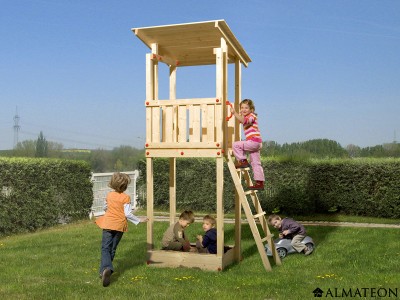 Tour de jeux à toit plat, pour enfants