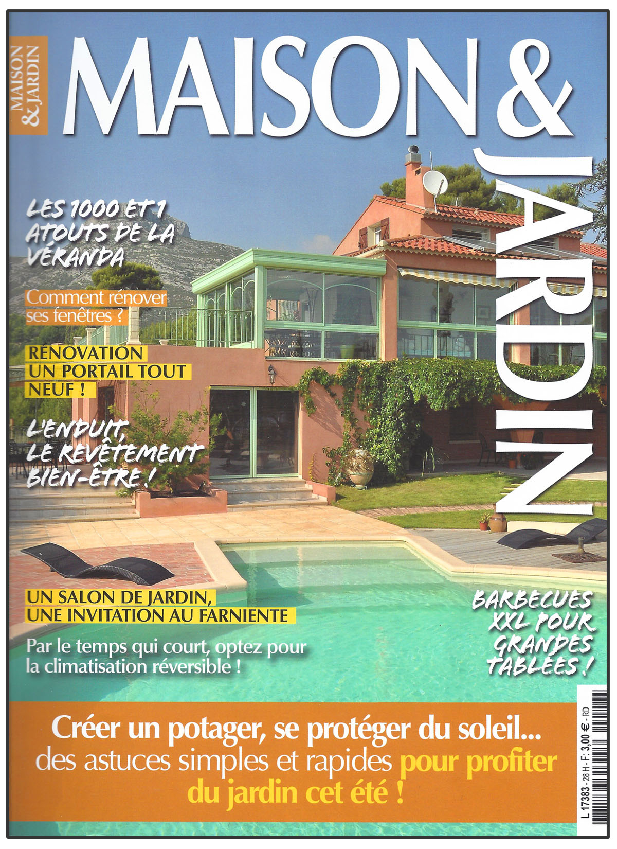 Couverture du magazine Maison&Jardin de mai/juin 2013